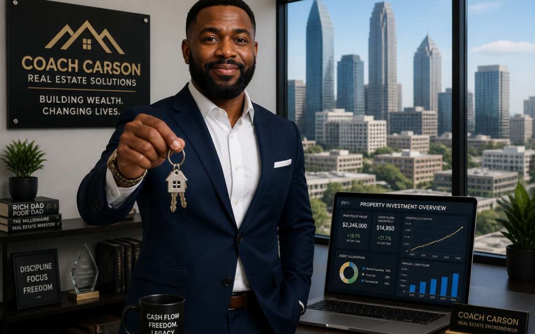 Real estate investing with coach carson creates passive income.